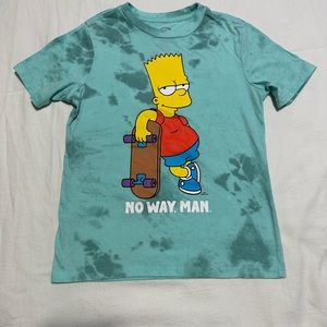 Bart Simpson no way man “ T- Shirt size (M) 8 Boy